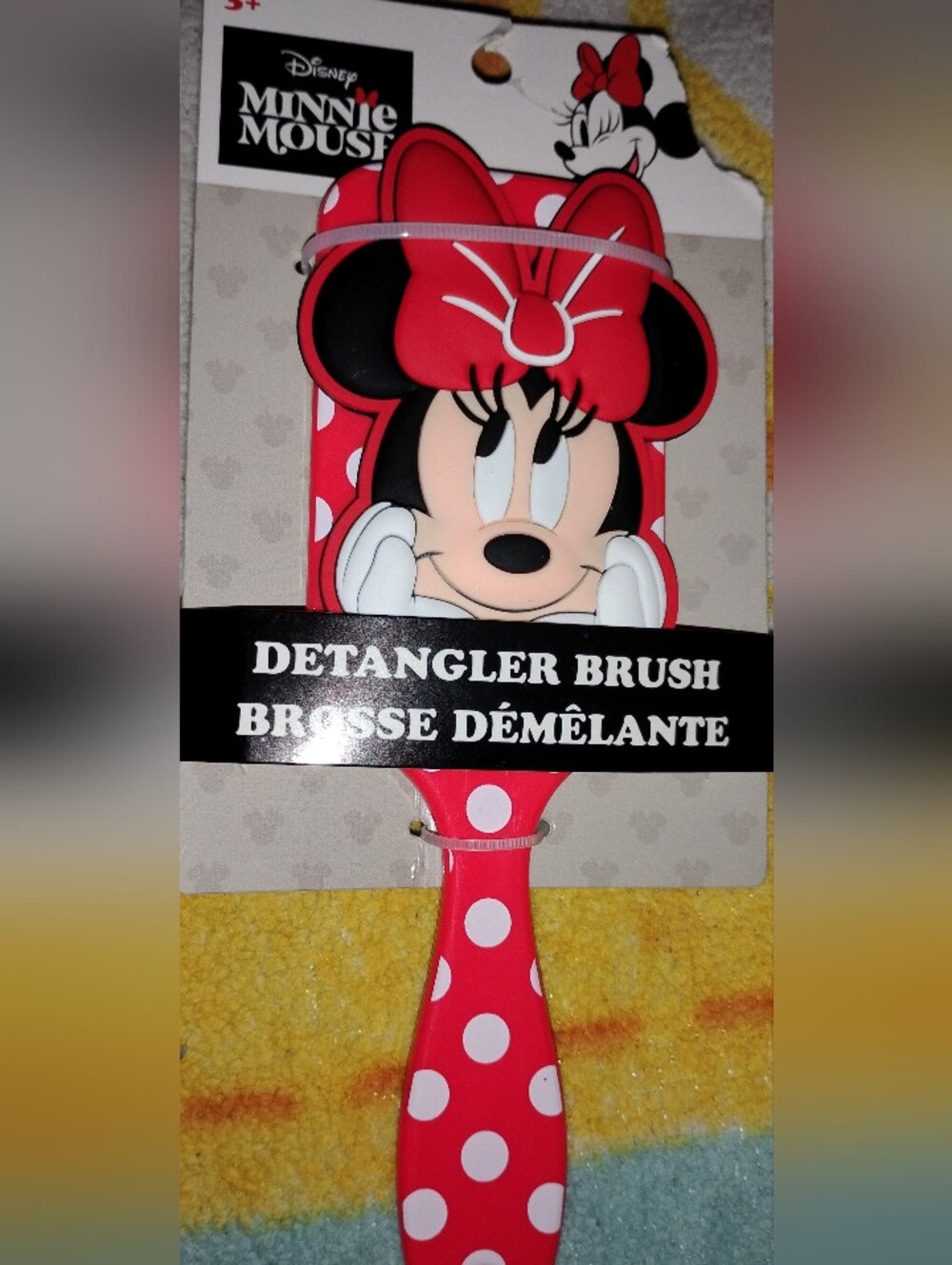 Kids' Minnie Mouse Red Polka Dot Detangler Brush